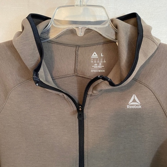 NWOT Reebok Full Zip Hoodie Brown  Ladies Lg - Picture 3 of 14